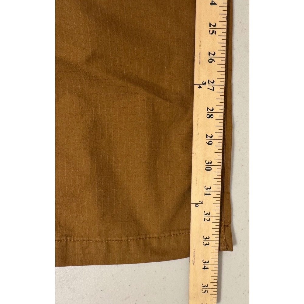 Mutual Weave Cargo Pants Men 36x34 Brown Relaxed Taper Ripstop Cotton UtilityNEW - Picture 9 of 10
